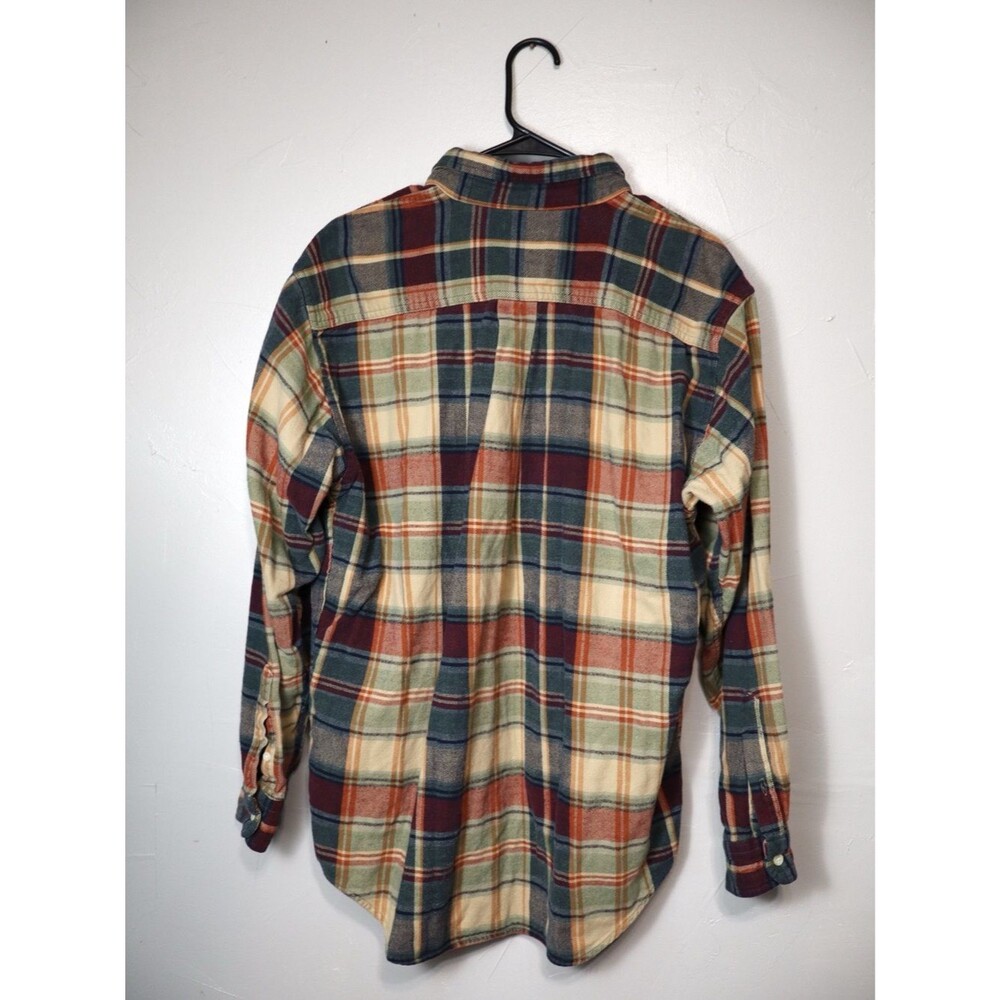 J. Crew 100% Cotton Multicolor Plaid Flannel Button Down Shirt Size Large - Picture 4 of 4